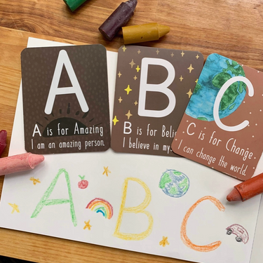 Card with alphabet