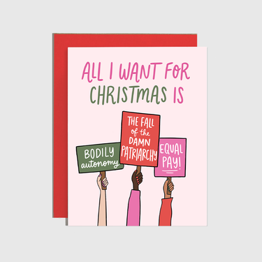"A Feminist's Wish List" | Christmas Card